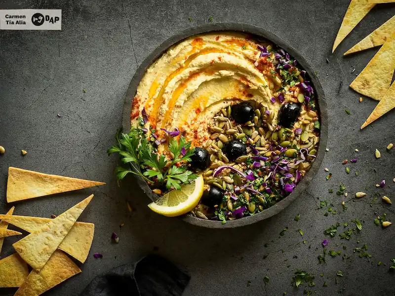 Imagen de El Hummus de Garbanzos Perfecto: Cremoso y Lleno de Sabor